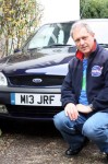 John Fletcher with his personalised number plate